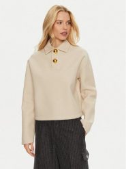 AMI PARIS Sweter FPL318.750 Beżowy Regular Fit. Brązowe swetry AMI PARIS, s, bez wzorów, z wiskozy, bez ramiączek. Za 1,399.00 zł.