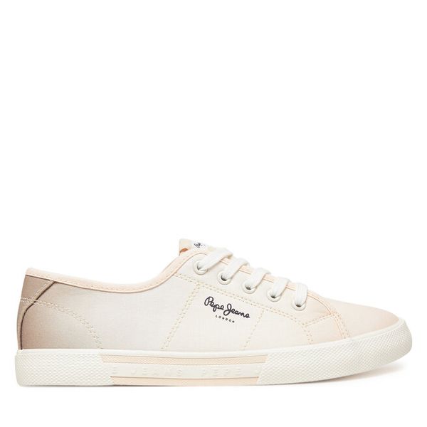 Pepe Jeans. Czerwone trampki Pepe Jeans, bez wzorów, z jeansu, bez zapięcia. Za 139.99 zł.