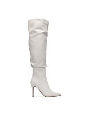 DeeZee Kozaki HY197-12 Écru. Kozaki DeeZee, z materiału, bez obcasa, na szpilce, bez zapięcia. Za 249.99 zł.