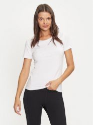 4F T-Shirt 4FWMM00TTSHF1846 Biały Slim Fit. Białe t-shirty 4f, s, bez wzorów, z bawełny, bez kołnierzyka, bez ramiączek. Za 49.99 zł.