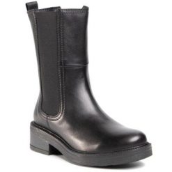 Gino Rossi BRANCH-02 Czarny. Czarne botki Gino Rossi, bez wzorów, ze skóry, bez obcasa, bez zapięcia. Za 379.99 zł.