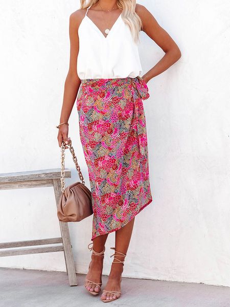 Milan Kiss Spódnica w kolorze jasnoróżowym rozmiar: L. Różowe spódnice Milan Kiss, l, bez wzorów, midi. Za 113.63 zł.