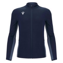 Bluza z pełnym zamkiem błyskawicznym Macron Record 3D. Niebieskie bluzy Macron, m, bez wzorów, bez kaptura. Za 354.00 zł.