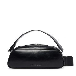 Torebka Armani Exchange. Czarne torebki klasyczne Armani Exchange, bez wzorów, bez dodatków. Za 539.99 zł.