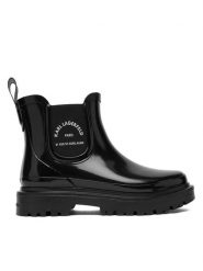 KARL LAGERFELD Kalosze KL47140 Czarny. Czarne kalosze KARL LAGERFELD, bez wzorów, z syntetyku. Za 579.99 zł.
