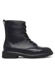 Calvin Klein Trzewiki Sporty Boot Lace Up Lth HW0HW03188 Czarny. Czarne botki Calvin Klein, bez wzorów, ze skóry, bez obcasa, na płaskiej podeszwie, bez zapięcia. Za 699.99 zł.