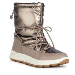 Śniegowce Geox. Szare trapery i śniegowce Geox. Za 799.99 zł.