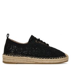 Espadryle DeeZee. Czarne espadryle DeeZee, bez wzorów, bez obcasa, bez zapięcia. Za 119.99 zł.