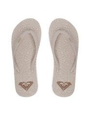 Roxy Japonki CEOWB-SS25-3C021 Beżowy. Brązowe klapki Roxy, bez wzorów, z syntetyku, bez obcasa. Za 69.99 zł.