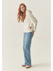 TATUUM Bluza w kolorze biało-czerwonym rozmiar: S. Białe bluzy Tatuum, s, bez wzorów, z kapturem. Za 162.87 zł.