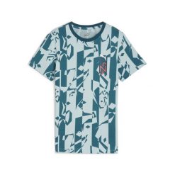 Młodzieżowa koszulka PUMA x NEYMAR JR Creativity PUMA. Niebieskia bluzki Puma, m, bez wzorów, młodzieżowe, bez kołnierzyka, bez ramiączek. Za 129.99 zł.
