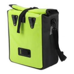 Torba rowerowa pojedyncza, 21 litrów, żółta. Czarne torby na laptopa LYNX, bez wzorów, z materiału, na ramię. Za 169.00 zł.