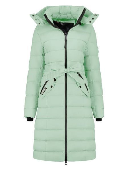 Geographical Norway Płaszcz zimowy "Cabima" w kolorze miętowym rozmiar: M. Zielone płaszcze Geographical Norway, na zimę, m, bez wzorów, z puchu, bez kaptura. Za 455.78 zł.