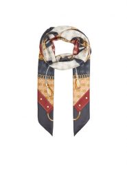 Guess Chusta AW5343 POL03 Szary. Szare rękawiczki Guess, z aplikacjami, z materiału. Za 219.99 zł.