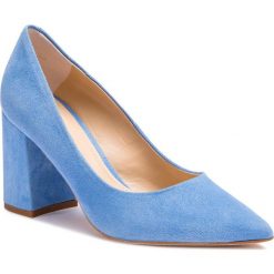 Półbuty SOLO FEMME - 75403-89-I53/000-04-00 Błękitny. Niebieskie czółenka Solo Femme, bez wzorów, z materiału, bez obcasa, na obcasie, bez zapięcia. W wyprzedaży za 209.00 zł.