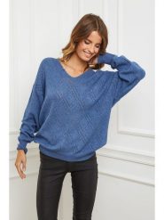 Joséfine Sweter "Cetif" w kolorze niebieskim rozmiar: M. Niebieskie swetry Joséfine, m, bez wzorów, z kaszmiru, bez ramiączek. Za 207.45 zł.