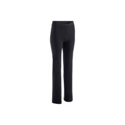 Legginsy Gym & Pilates FIT+ 500 damskie. Szare legginsy DOMYOS, l, bez wzorów, z bawełny. W wyprzedaży za 44.99 zł.