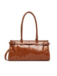 JENNY Torebka C-JNY-M-001-08 Brązowy. Brązowe torebki klasyczne Jenny, bez wzorów, z materiału, bez dodatków. Za 129.99 zł.