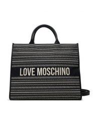 LOVE MOSCHINO Torebka JC4239PP0MKO100A Czarny. Czarne shopper Love Moschino, bez wzorów, z materiału, bez dodatków. Za 639.99 zł.