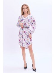 Marks & Spencer Sukienka w kolorze kremowo-niebiesko-jasnoróżowym rozmiar: 47. Brązowe sukienki Marks & Spencer, na co dzień, bez wzorów, z bawełny, bez kołnierzyka, bez ramiączek, mini, proste. Za 70.41 zł.