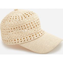 Pleciona czapka z daszkiem - Kremowy. Czapki Reserved. Za 49.99 zł.