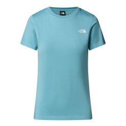 The North Face Koszulka Simple Dome Nf0A87Nhbtr. Niebieskie koszulki sportowe The North Face, bez wzorów, bez ramiączek. Za 91.99 zł.