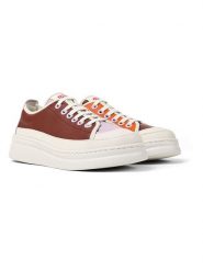Camper Skórzane sneakersy w kolorze pomarańczowo-lawendowo-bordowym rozmiar: 38. Czerwone trampki Camper, bez wzorów, bez zapięcia. Za 300.78 zł.