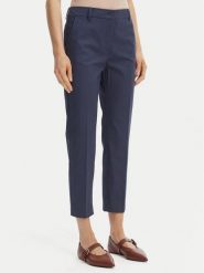 Weekend Max Mara Spodnie materiałowe Cecco 2615131082 Granatowy Regular Fit. Niebieskie spodnie materiałowe Weekend Max Mara, bez wzorów, z bawełny. Za 789.99 zł.