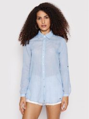 Banana Moon Koszula Gary Adilson HPP56 Błękitny Regular Fit. Niebieskie koszule Banana Moon, m, bez wzorów, z syntetyku, bez kołnierzyka, bez ramiączek. Za 239.99 zł.