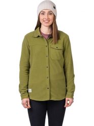 Hannah Koszula polarowa "Bea" w kolorze zielonym rozmiar: 38. Zielone koszule Hannah, bez wzorów, z polaru, bez kołnierzyka, bez ramiączek. Za 208.99 zł.