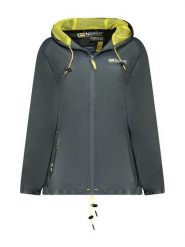 Geographical Norway Kurtka przejściowa w kolorze antracytowym rozmiar: S. Czarne kurtki Geographical Norway, s, bez wzorów, bez kaptura. Za 73.99 zł.