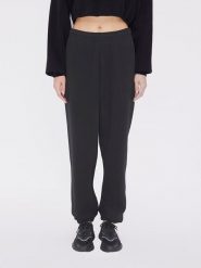 LeGer Spodnie dresowe "Ruby" w kolorze antracytowym rozmiar: 42. Czarne spodnie dresowe LeGer, bez wzorów, z bawełny. Za 100.99 zł.