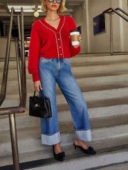 LA Angels Kardigan w kolorze czerwonym rozmiar: M. Czerwone kardigany LA Angels, m, bez wzorów. Za 152.99 zł.