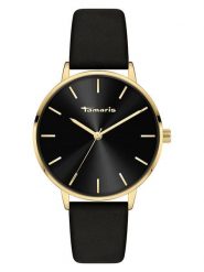 Tamaris Zegarek kwarcowy w kolorze złoto-czarnym rozmiar: onesize. Czarne, analogowe zegarki Tamaris, metalowe. Za 130.99 zł.