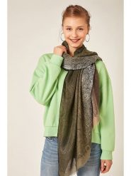 Lucky Bees Szal w kolorze brązowo-beżowym - 180 x 90 cm rozmiar: onesize. Brązowe szaliki Lucky Bees, bez wzorów, z materiału. Za 105.14 zł.