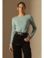 Perfect Cashmere Kaszmirowy sweter "Megan" w kolorze miętowym rozmiar: M. Niebieskie swetry Perfect Cashmere, m, bez wzorów, z kaszmiru, bez ramiączek. Za 298.67 zł.