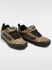 Vans Skórzane sneakersy "Knu Skool" w kolorze jasnobrązowo-czarnym rozmiar: 38. Brązowe trampki Vans, bez wzorów, bez zapięcia. Za 221.95 zł.