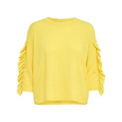 Only Panie Sweter Wiosna Ida 3/4 Ruffle Pullover Knt Złoty Kiwi (Rozmiar S). Żółte swetry marki Only, na lato, s. W wyprzedaży za 45.00 zł.