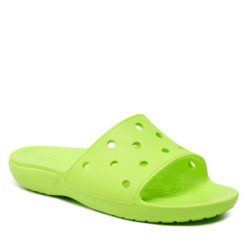 Klapki Crocs. Brązowe klapki Crocs, bez wzorów, bez obcasa. Za 149.99 zł.