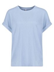 Sublevel Bluzka w kolorze błękitnym rozmiar: L. Niebieskie bluzki Sublevel, l, bez wzorów, bez kołnierzyka, bez ramiączek. Za 70.90 zł.