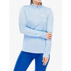 Bluza damska Under Armour UA Tech Twist 1/2 Zip. Niebieskie bluzy Under Armour, l, bez wzorów, bez kaptura. Za 129.99 zł.