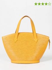 Louis Vuitton Skórzana torebka "St-Jacques" w kolorze żółtym - 38 x 24 x 10 cm rozmiar: onesize. Żółte torebki klasyczne Louis Vuitton, bez wzorów, z materiału, bez dodatków. Za 2,696.99 zł.