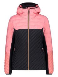 CMP Kurtka hybrydowa w kolorze jasnoróżowo-czarnym rozmiar: 36. Czarne kurtki sportowe CMP, s, bez wzorów, z materiału, bez kaptura, outdoorowe, primaloft. Za 287.90 zł.