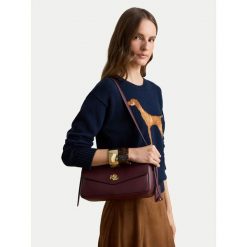 Torebka LAUREN RALPH LAUREN. Czerwone torebki klasyczne Lauren Ralph Lauren, bez wzorów, bez dodatków. Za 1,799.00 zł.