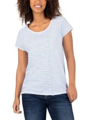 Timezone Koszulka w kolorze błękitno-białym rozmiar: M. Białe bluzki Timezone, m, bez wzorów, z bawełny, bez kołnierzyka, bez ramiączek. Za 52.55 zł.