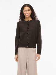 Vila Kardigan "Salsa" w kolorze ciemnobrązowym rozmiar: XS. Brązowe kardigany Vila, xs, bez wzorów. Za 82.99 zł.