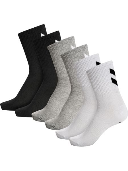 Skarpetki Hummel hmlCHEVRON 6-PACK SOCKS uniwersalne. Białe skarpety Hummel, bez wzorów, z bawełny. Za 67.00 zł.