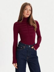 Morgan Golf 132-MENTOS.M Fioletowy Slim Fit. Fioletowe golfy Morgan, m, bez wzorów, z wiskozy, bez ramiączek. Za 139.99 zł.