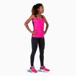 Tank top do biegania damski Joma Record II. Czarne topy Joma, s, bez wzorów, bez kołnierzyka, bez ramiączek. Za 49.99 zł.