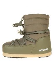 Moon Boot Botki zimowe "EVX LIGHT LOW NYLON" w kolorze khaki rozmiar: 35/36. Brązowe botki Moon Boot, na zimę, bez wzorów, z materiału, bez obcasa, bez zapięcia. Za 316.24 zł.